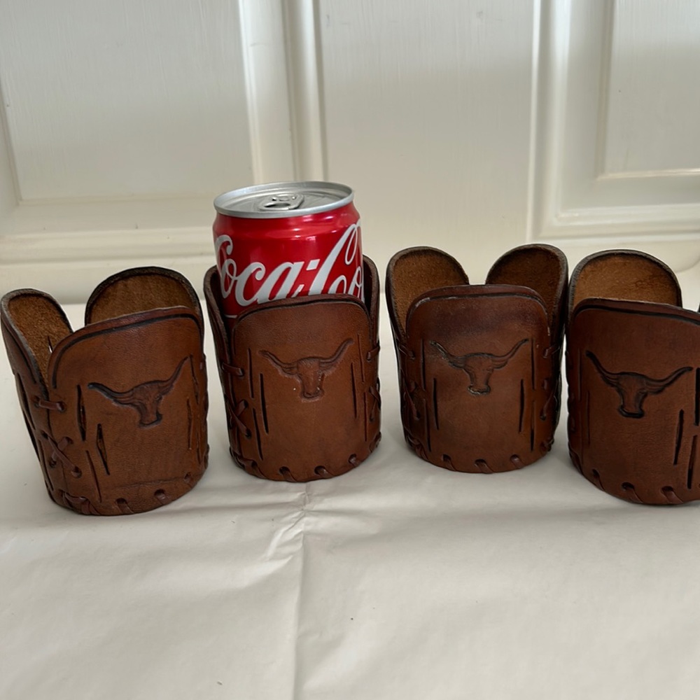 Leather Koosies Handmade